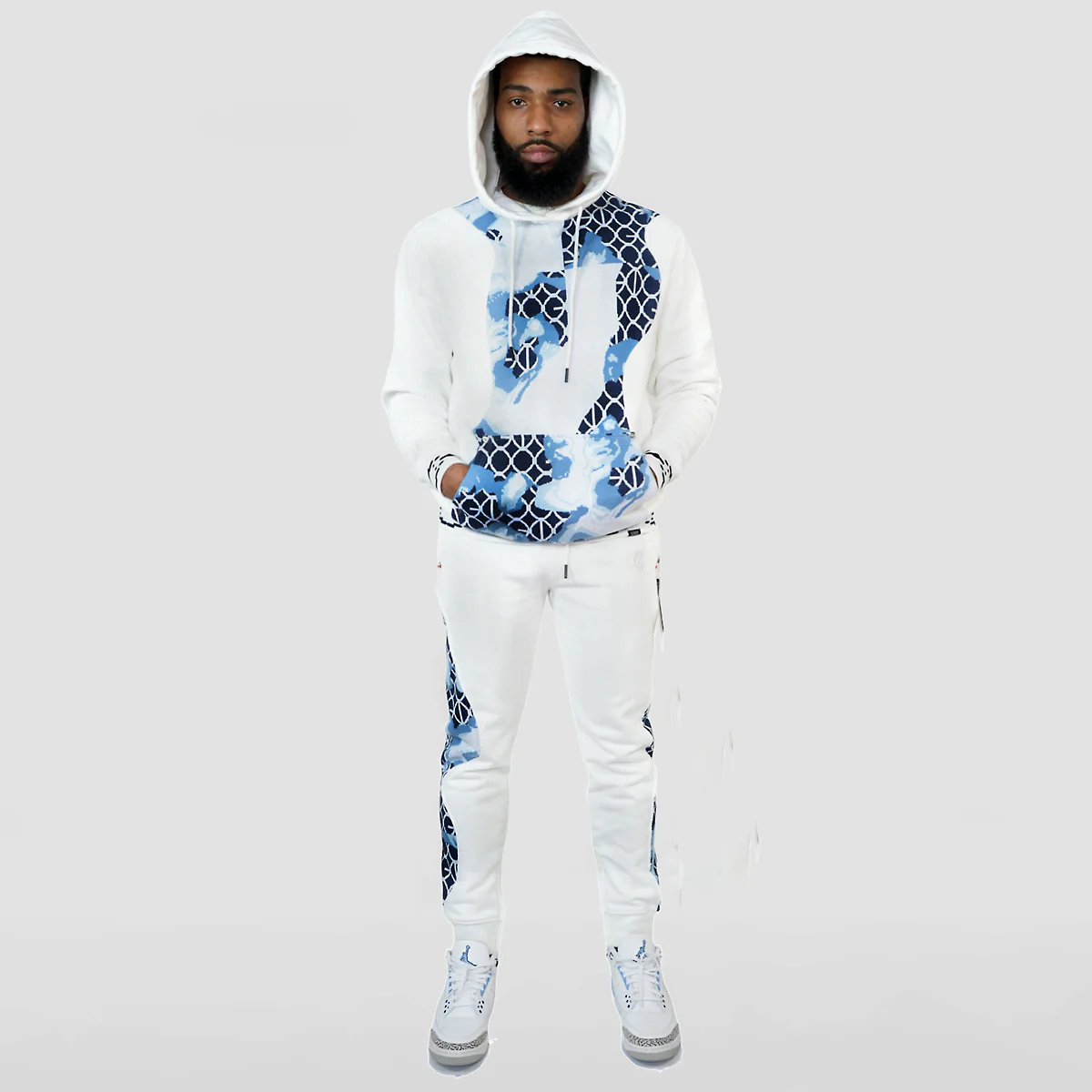 COOGI LINK (MIXED-MEDIA SWEATER PIECED) FLEECE JOGGER - Image 8