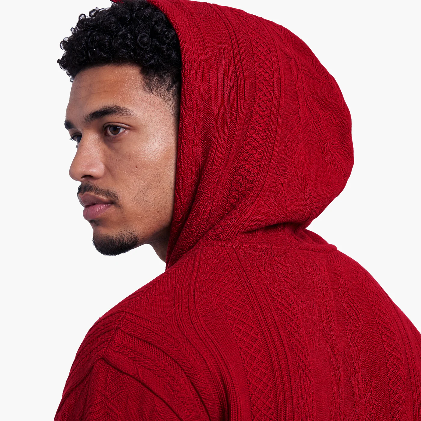 New - COOGI Light Weight Sweater Knit Red Alert Hoody - Image 3