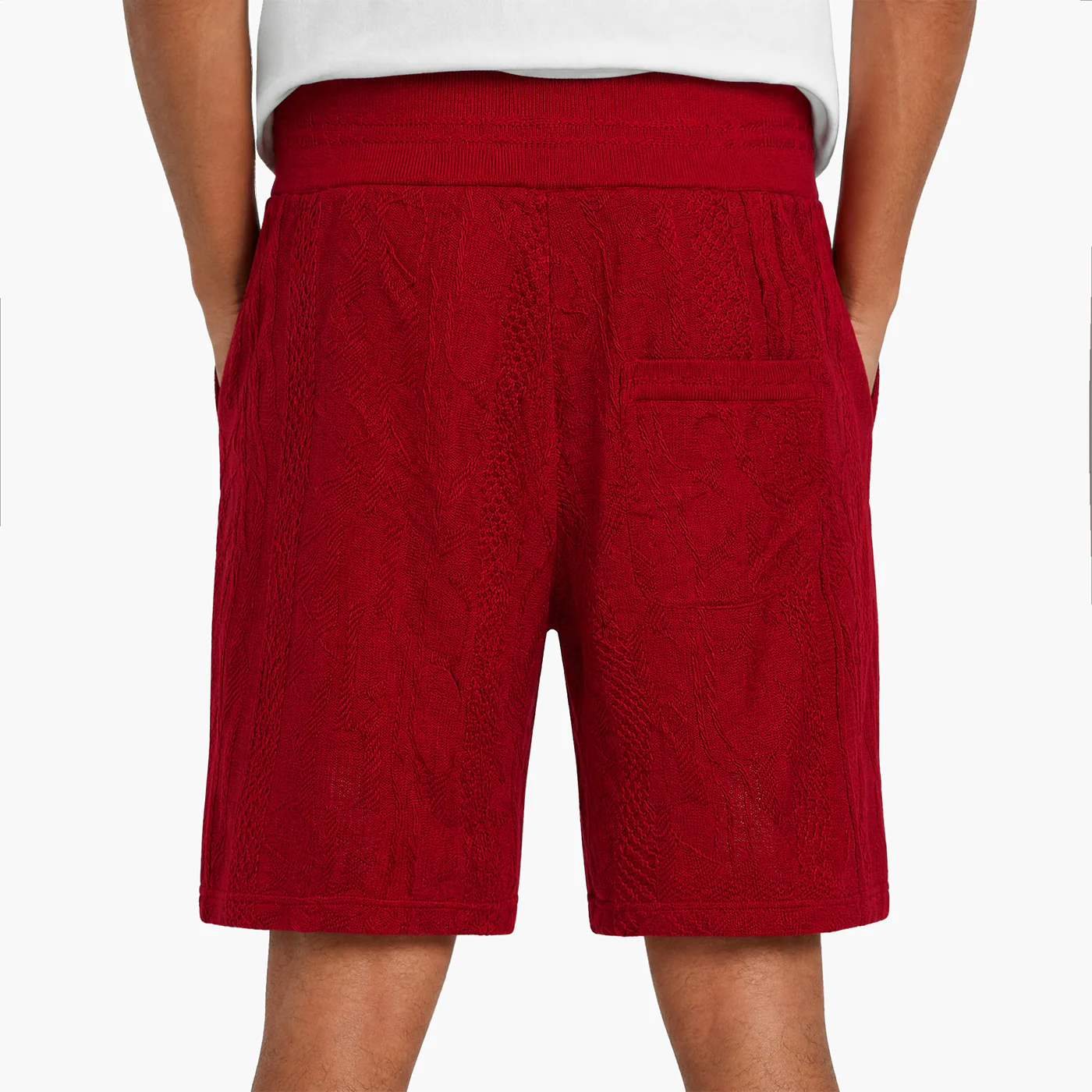 New - COOGI Light Weight Sweater Knit Red Alert Shorts - Image 3
