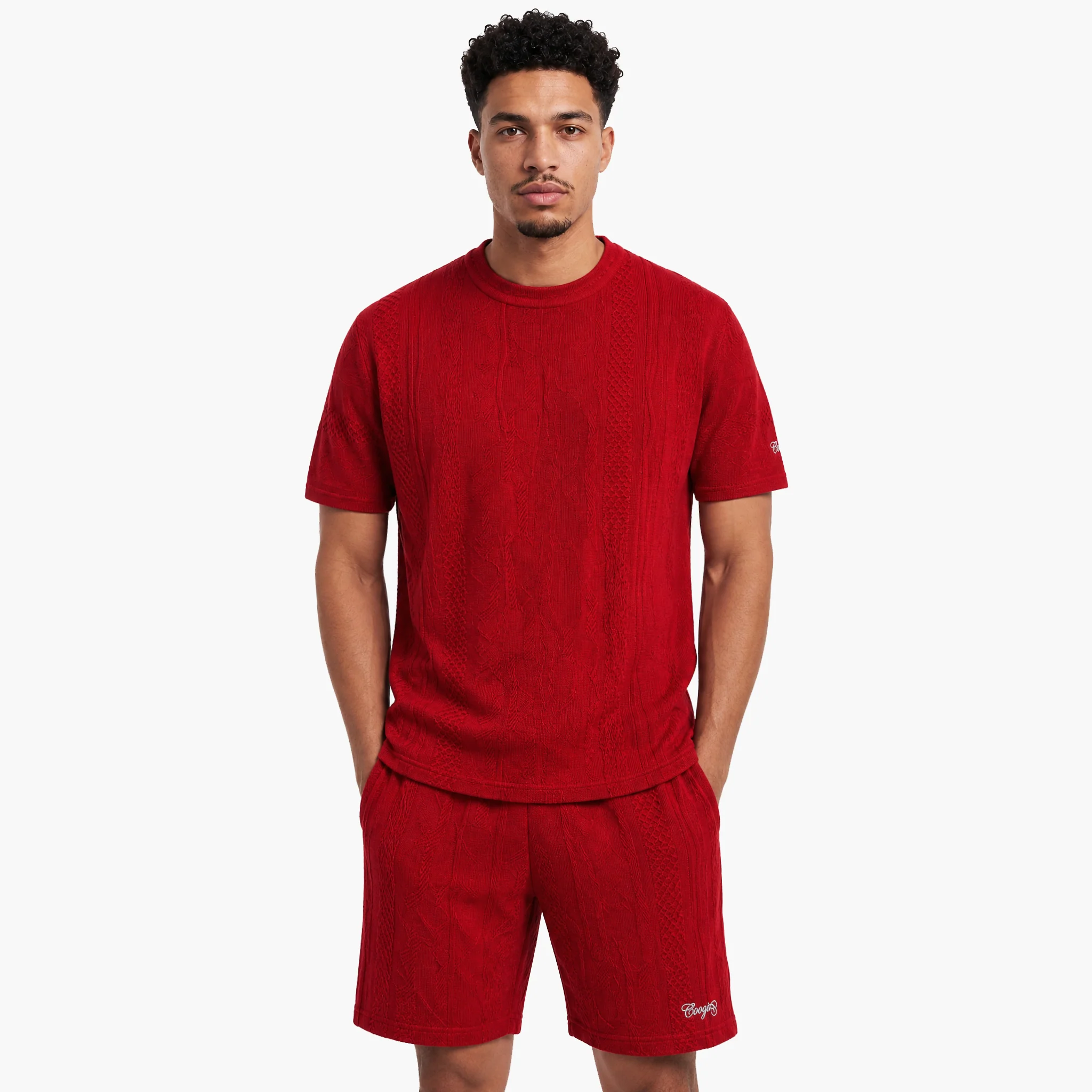 New - COOGI Light Weight Sweater Knit Red Alert Tee - Image 4