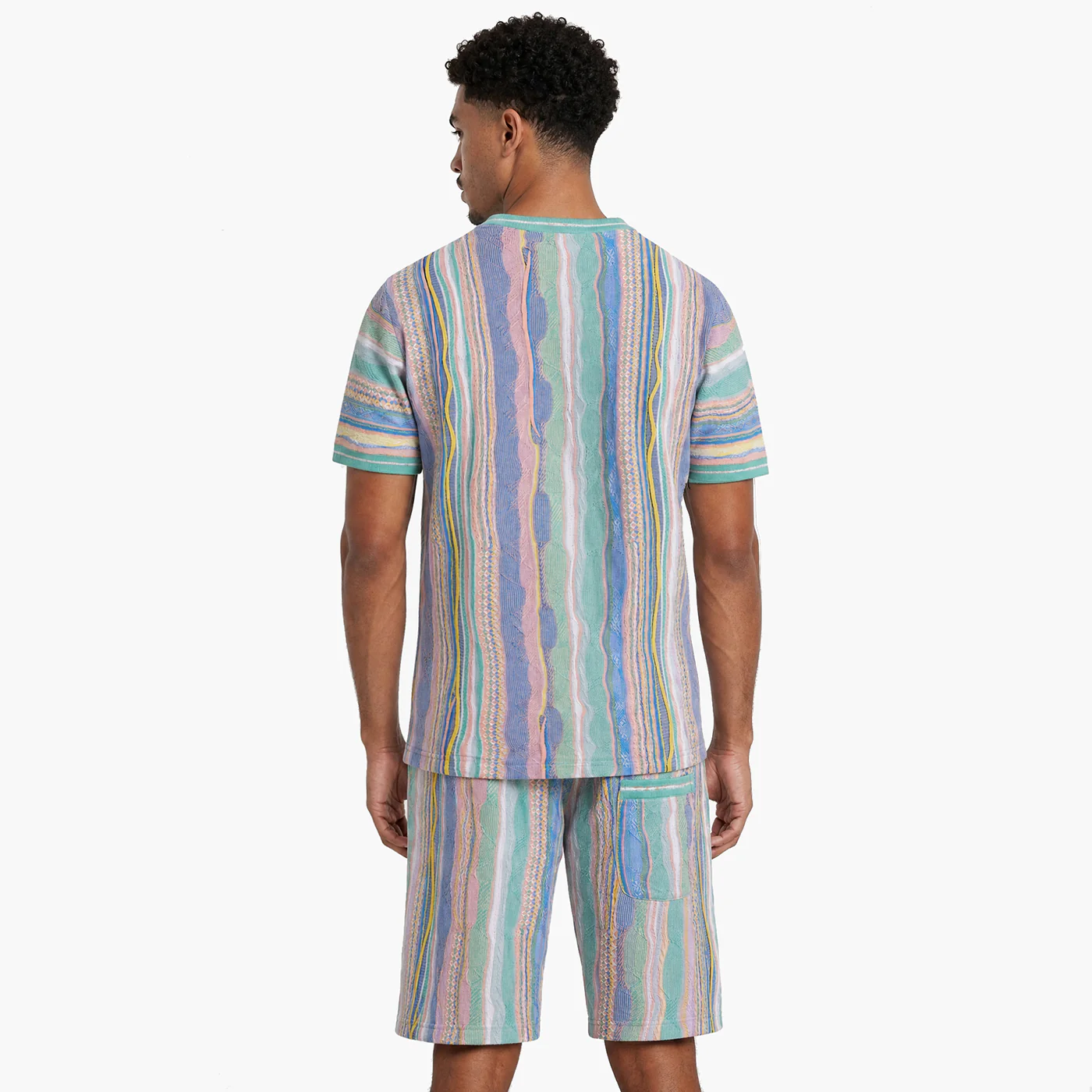 New - COOGI Light Weight Sweater Knit Shorts in Pink and Yellow - Image 5