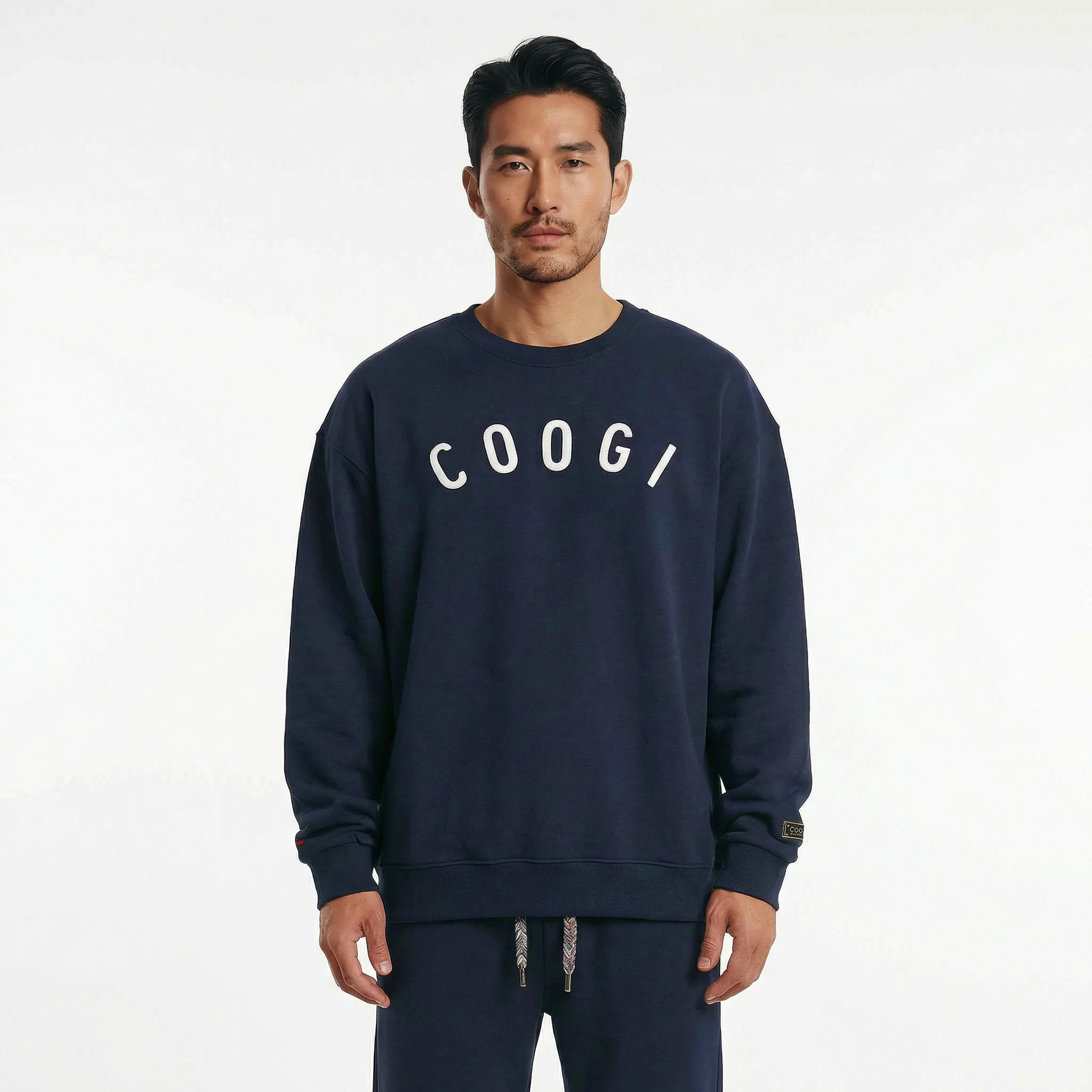 New - COOGI - Statement Crew - Oversized - Navy: COOGI Crown Reserve HeavyLuxe Fleece - Image 2
