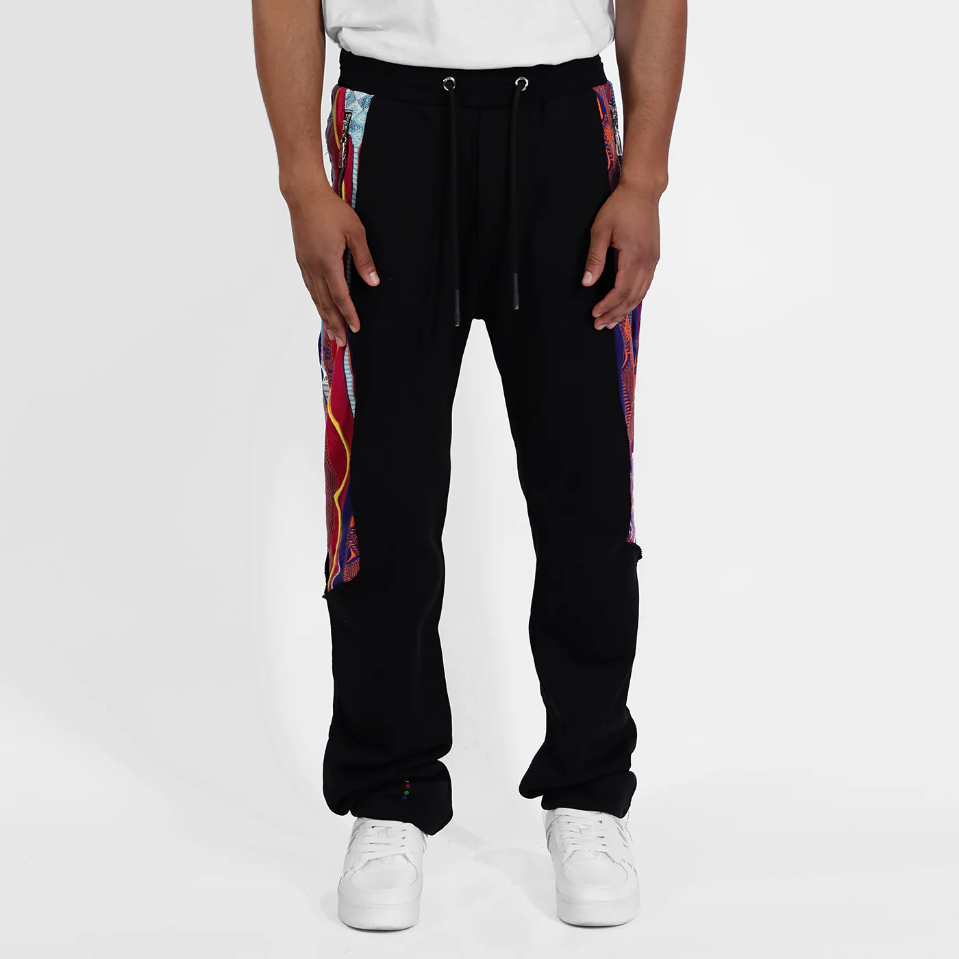 New - COOGI Sweater Pieced Fleece Jogger in Black - Image 2