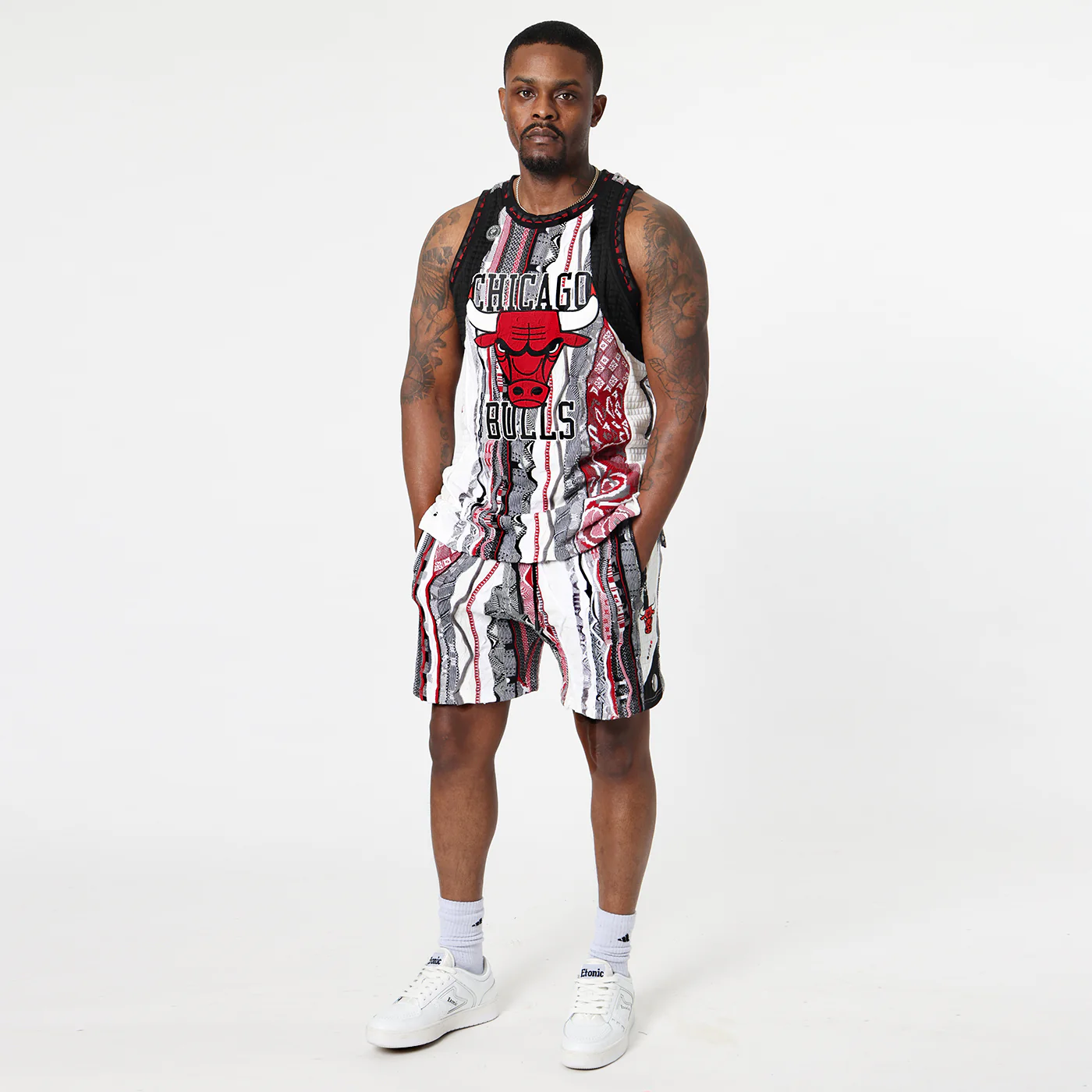 New - COOGI X NBA X Protege - Chicago Bulls Sweater Vest - Image 4